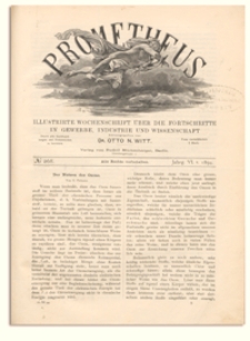Prometheus : Illustrirte Wochenschrift &uuml;ber die Fortschritte in Gewerbe, Industrie und Wissenschaft. 6. Jahrgang, 1894, Nr 268