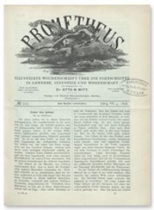 Prometheus : Illustrirte Wochenschrift über die Fortschritte in Gewerbe, Industrie und Wissenschaft. 7. Jahrgang, 1896, Nr 355