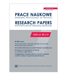 Spis treści [Prace Naukowe Uniwersytetu Ekonomicznego we Wrocławiu = Research Papers of Wrocław University of Economics; 2020; vol. 64, nr 9]