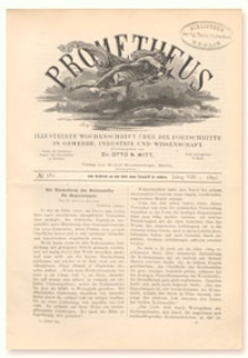 Prometheus : Illustrirte Wochenschrift &uuml;ber die Fortschritte in Gewerbe, Industrie und Wissenschaft. 8. Jahrgang, 1897, Nr 381