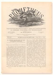 Prometheus : Illustrirte Wochenschrift &uuml;ber die Fortschritte in Gewerbe, Industrie und Wissenschaft. 8. Jahrgang, 1897, Nr 396