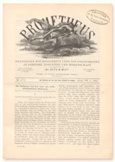 Prometheus : Illustrirte Wochenschrift &uuml;ber die Fortschritte in Gewerbe, Industrie und Wissenschaft. 8. Jahrgang, 1897, Nr 403