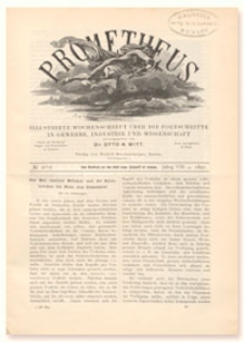 Prometheus : Illustrirte Wochenschrift &uuml;ber die Fortschritte in Gewerbe, Industrie und Wissenschaft. 8. Jahrgang, 1897, Nr 404