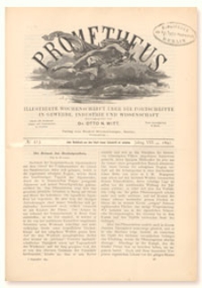 Prometheus : Illustrirte Wochenschrift &uuml;ber die Fortschritte in Gewerbe, Industrie und Wissenschaft. 8. Jahrgang, 1897, Nr 413