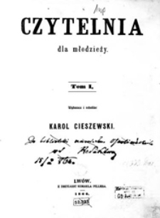 Czytelnia dla Młodzieży. T.1. R.1860