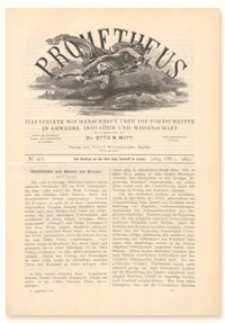 Prometheus : Illustrirte Wochenschrift &uuml;ber die Fortschritte in Gewerbe, Industrie und Wissenschaft. 8. Jahrgang, 1897, Nr 415