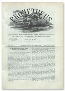 Prometheus : Illustrirte Wochenschrift über die Fortschritte in Gewerbe, Industrie und Wissenschaft. 9. Jahrgang, 1898, Nr 438