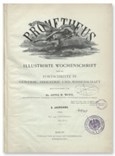 Prometheus : Illustrirte Wochenschrift &uuml;ber die Fortschritte in Gewerbe, Industrie und Wissenschaft. 10. Jahrgang, 1898, Nr 469