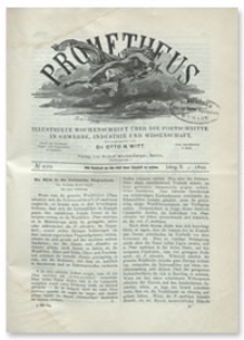 Prometheus : Illustrirte Wochenschrift &uuml;ber die Fortschritte in Gewerbe, Industrie und Wissenschaft. 10. Jahrgang, 1899, Nr 499
