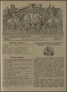 Posłaniec Niedzielny dla Dyecezyi Wrocławskiej. R. 5, 1899, nr 15