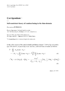 Self-consistent theory of random lasing in the time-domain