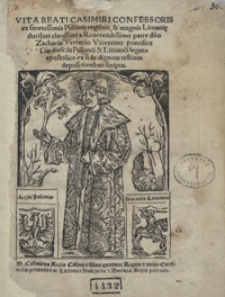 Vita Beati Casimiri Confessoris [&hellip;]