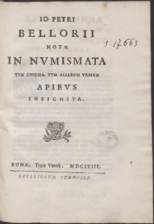 Notae in numismata tum Ephesia […]