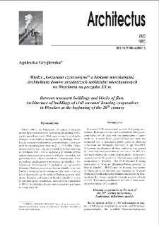 Między „koszarami czynszowymi” a blokami mieszkalnymi. Architektura domów urzędniczych spółdzielni mieszkaniowych we Wrocławiu na początku XX w.