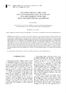 Locating critical circular and unconstrained failure surface in slope stability analysis with tailored genetic algorithm