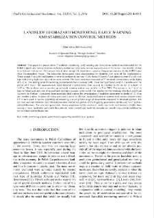 Landslide geohazard monitoring, early warning and stabilization control methods