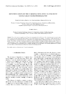 Identification of the carbonation zone in concrete using X-ray microtomography