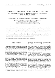 Efficiency of the needle probe test for evaluation of thermal conductivity of composite materials: two-scale analysis