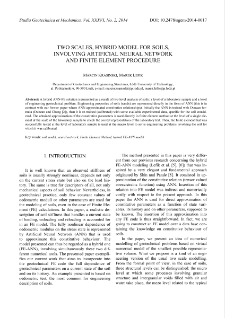 Two scales, hybrid model for soils, involving artificial neural network and finite element procedure