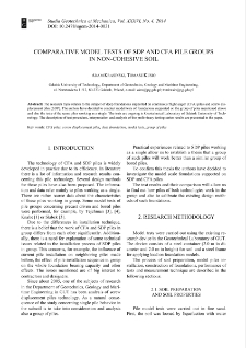 Comparative model tests of SDP and CFA pile groups in non-cohesive soil