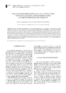 X-ray microtomography (μCT) as a useful tool for visualization and interpretation of shear strength test results