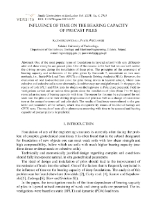 Influence of time on the bearing capacity of precast piles