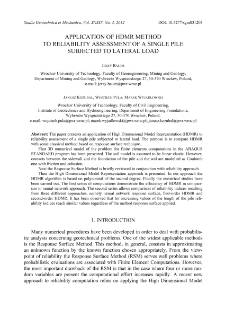 Application of HDMR method to reliability assessment of a single pile subjected to lateral load