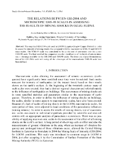 The relations between GSI-2004 and microscopic EMS-98 scales in assessing the results of mining shocks in OZ/ZG Rudna