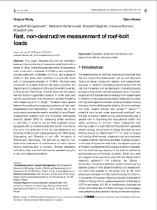 Fast, non-destructive measurement of roof-bolt loads