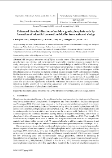 Enhanced biosolubilization of mid-low grade phosphate rock by formation of microbial consortium biofilm from activated sludge