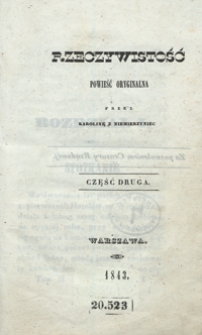 Rzeczywistość : powieść oryginalna. Część druga