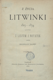 Z życia Litwinki 1827-1874