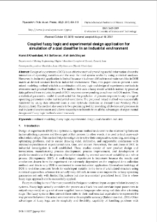 Coupled fuzzy logic and experimental design application for simulation of a coal classifier in an industrial environment