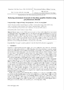 Reducing entrainment of sericite in fine flaky graphite flotation using polyaluminum chloride