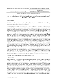 An investigation of air/water interface in mixed aqueous solutions of KCl, NaCl, and DAH