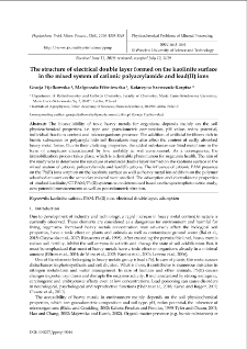 The structure of electrical double layer formed on the kaolinite surface in the mixed system of cationic polyacrylamide and lead(II) ions