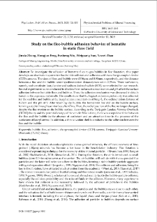 Study on the floc-bubble adhesion behavior of hematite in static flow field