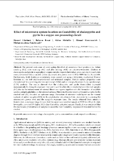 Effect of microwave system location on floatability of chalcopyrite and pyrite in a copper ore processing circuit