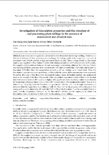 Investigation of flocculation properties and floc structure of coal processing plant tailings in the presence of monovalent and divalent ions