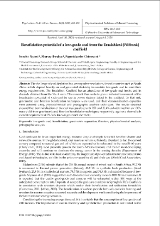 Beneficiation potential of a low-grade coal from the Emalahleni (Witbank) coalfield