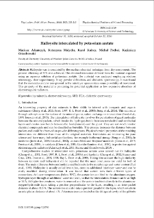 Halloysite intercalated by potassium acetate