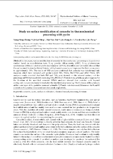 Study on surface modification of cerussite by thermochemical processing with pyrite