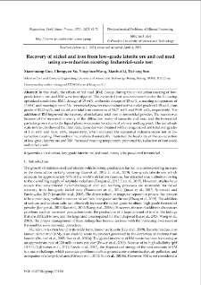 Recovery of nickel and iron from low-grade laterite ore and red mud using co-reduction roasting: Industrial-scale test