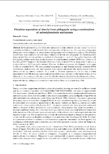 Flotation separation of dravite from phlogopite using a combination of anionic/nonionic surfactants