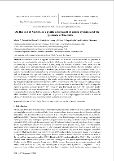 On the use of Na2SO3 as a pyrite depressant in saline systems and the presence of kaolinite