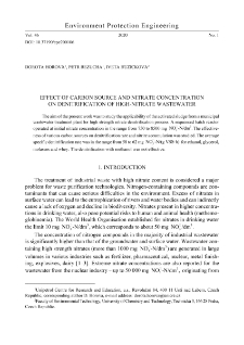 Effect of carbon source and nitrate concentration on denitrification of high-nitrate wastewater