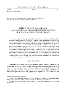 Effects of zero-valent iron and enzymes on the anaerobic co-digestion of sewage sludge and corn silage