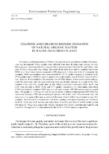 Chlorine and chlorine dioxide oxidation of natural organic matter in water treatment plants