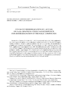Covalent immobilization of laccase on Fe3O4-graphene oxide nanocomposite for biodegradation of phenolic compounds