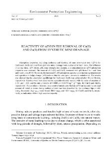 Reactivity of nZVI in the removal of Cu(II) and Zn(II) from synthetic mine drainage